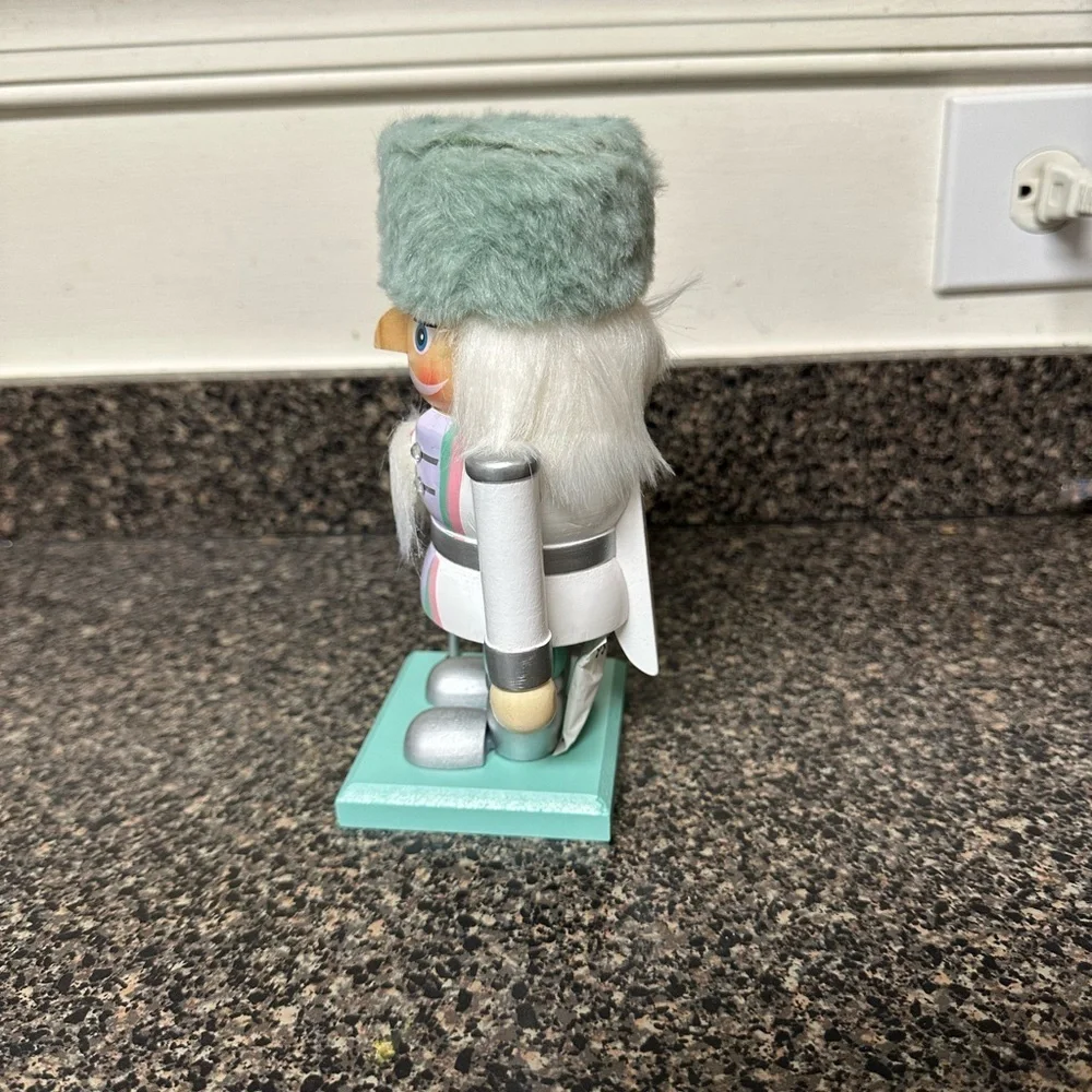 Christmas Teal Pastel Whimsical Nutcracker